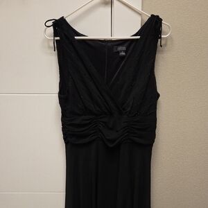 DressBarn Black Evening Dress. Sheer Overlay On Skirt (See Pic). Runs Small.